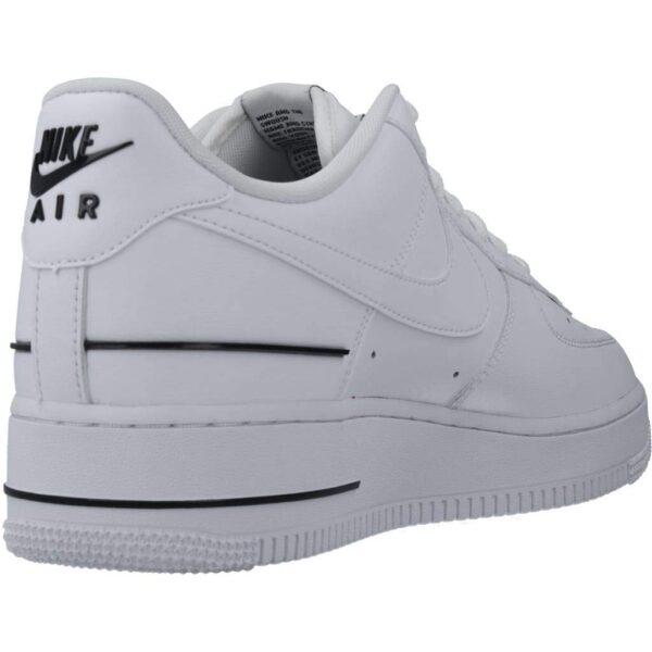 Nike Homme Air Force 1 '07 Lv8 3 Chaussure de Basket, Blanc/Blanc-Noir – Image 7