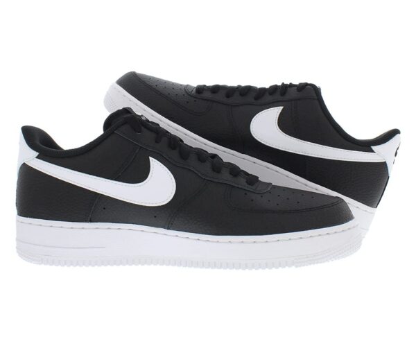 Nike Homme Air Force 1 '07 Chaussures, Black White – Image 2