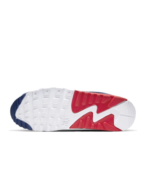 Nike Air Max 90 Hommes Chaussures De Course Casual Cw5456-100, Bleu (Blanc/blanc/rouge profond) – Image 4