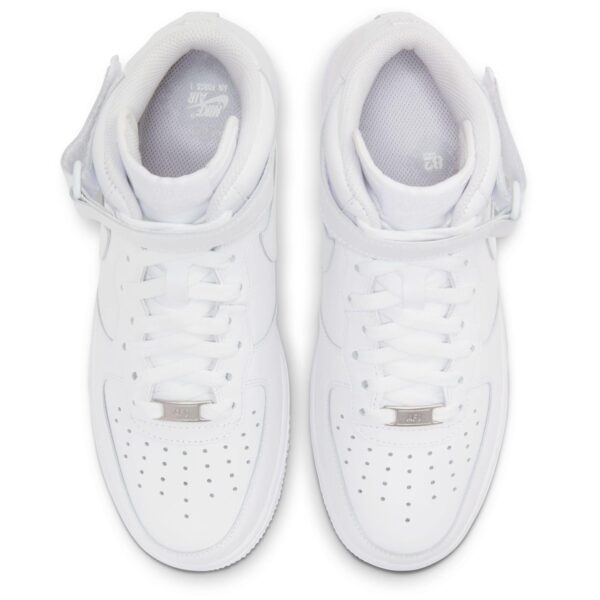 Nike Chaussures Air Force 1 Mid '07 en cuir pour femme, blanc – Image 4