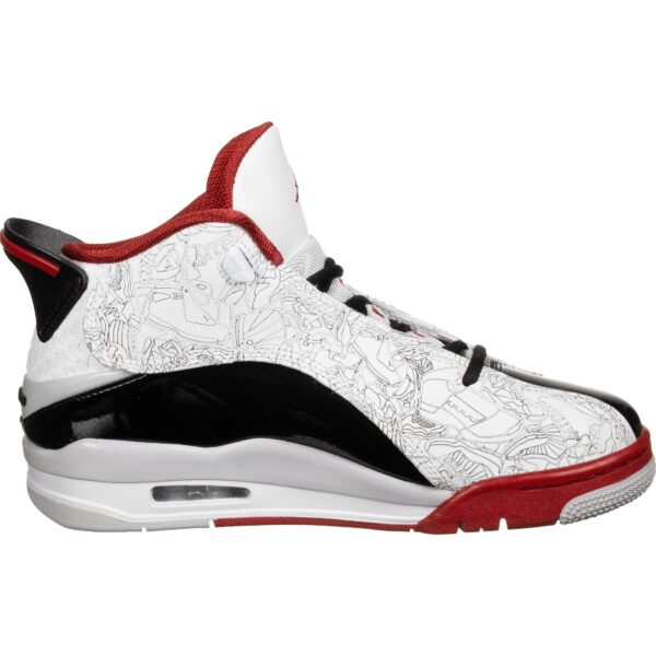 Nike Homme Air Jordan Dub Zero Chaussure De Course, White/Black-Varsity Red-Neutral Grey – Image 5