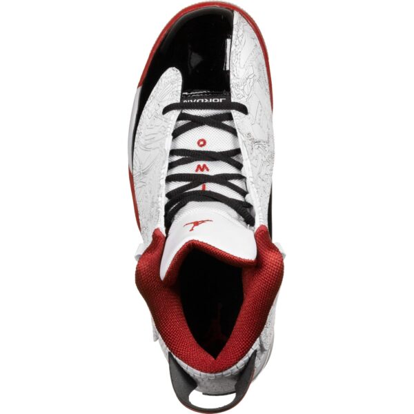 Nike Homme Air Jordan Dub Zero Chaussure De Course, White/Black-Varsity Red-Neutral Grey – Image 3