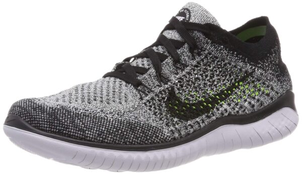 Nike Homme Free RN Flyknit 2018 Chaussures de Running Compétition, Blanc White Black 101