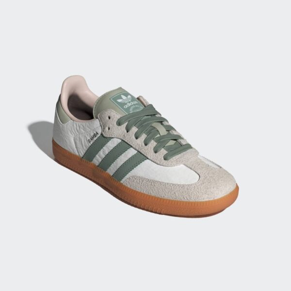 Adidas Chaussure Samba OG - Cloud White / Silver Green / Putty Mauve – Image 3