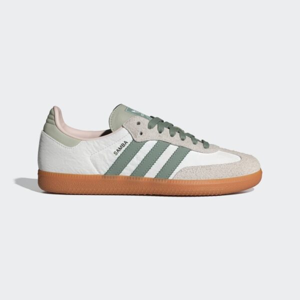 Adidas Chaussure Samba OG - Cloud White / Silver Green / Putty Mauve